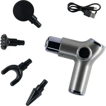 Masážní přístroj Masážní přístroj na tělo Massage gun Berger BODY RELAX Silver