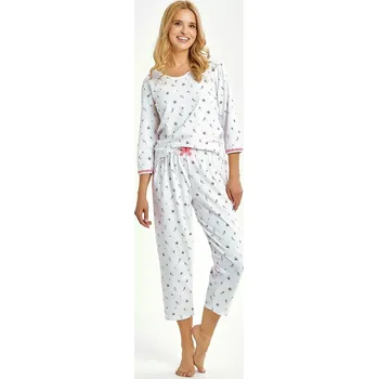 Pánské pyžamo Taro Elodie 3432 3/4 S-L Z25/26 dámské pyžamo bílá M