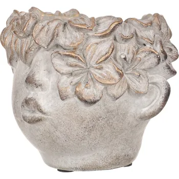 Obal na květináč Autronic BMO3573 COP 16 x 14 x 12 cm šedý