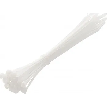 Stahovací páska Nylonové stahovací pásky 3,6 x 200 mm, 25 ks, bílé HÖGERT (HT2C722)