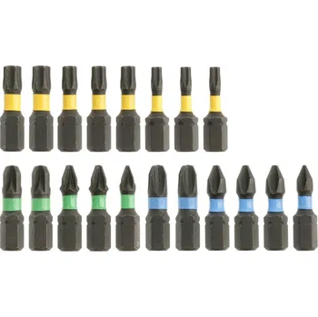 Bit Rázové bity 20 ks mix 25 mm HÖGERT (HT1S698)