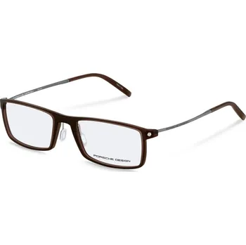 Rám na brýle Porsche Design P8384D55 Kaštanová Černá Ø 55 mm