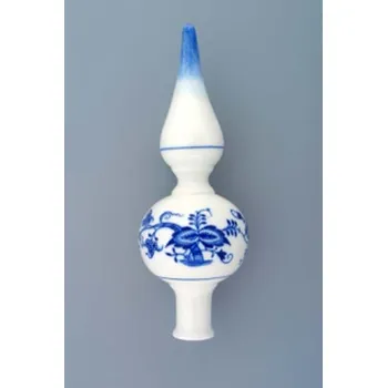 Vánoční dekorace Cibulák Vánoční špička hladká 22x7,7cm 160g Originál Český porcelán Dubí