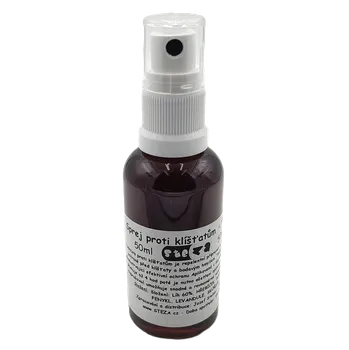 Doplněk stravy STEZA - Tinktura proti klíšťatům - FORTE 50 ml. (Sprej proti klíšťatům. Složení: lihový extrakt 60%, hřebíček, rozmarýn, fenykl, levandule, skořice)