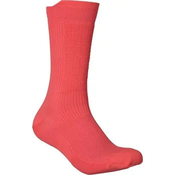 Pánské ponožky Ponožky POC Lithe MTB Sock Mid Ammolite Coral Velikost: S