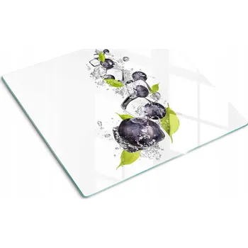 Obraz Skleněná kuchyňská deska na servírování s grafikou Borůvky se zmrzlinou 60x52 cm