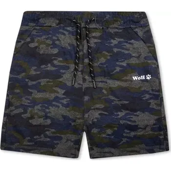 Chlapecké kraťasy Chlapecké maskáčové kraťasy Wolf T2338 modré
