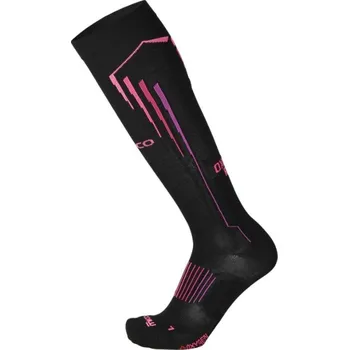 Pánské ponožky Ponožky Mico LW Oxy-jet compression - Nero Fucsia Fluo Velikost: XL