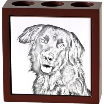 Hovawart - stojan na tužky se psem, organizér na stůl s potiskem, per