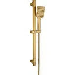 SAPHO Sprchová souprava hranatá, posuvný držák 680mm, zlato mat SC815GB
