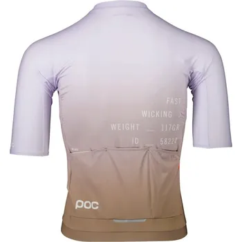 cyklistický dres Cyklo dres POC M's Pristine Print Jersey Gradient Jasper Brown / Purple Quartz Velikost: L