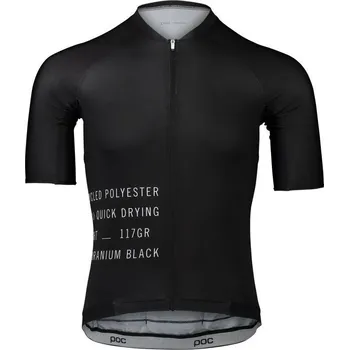 cyklistický dres POC M's Pristine Print Jersey - Uranium Black Velikost: M