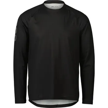 cyklistický dres Pánský cyklo dres POC M's Essential MTB LS Jersey Uranium Black Velikost: XXL