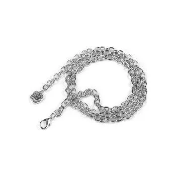 Opasek Opasek řetízkový oválný s přívěskem růže