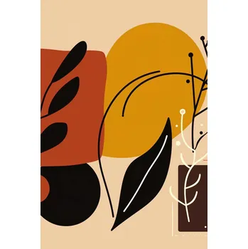 Plakát Plakát Teplé Kontury bez rámu 61 x 90,5 cm