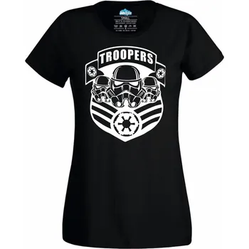 Dámské tričko Stormtroopeři Elitní jednotka Impéria (Velikost: 4XL, Barva: Černá)