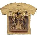 Pánské batikované triko The Mountain - Egypt -písková Velikost: L 10-3951-16740