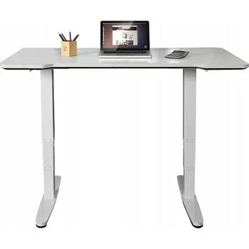 Psací stůl Psací stůl Maclean 130 cm x 160 cm x 57,4 cm bílý