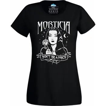 Dámské tričko Temná Morticie Addamsová (Velikost: 4XL, Barva: Černá)