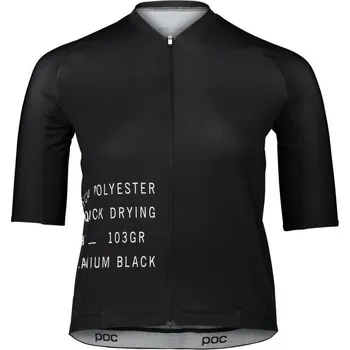 cyklistický dres POC W's Pristine Print Jersey - Uranium Black Velikost: M