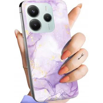 Pouzdro na mobilní telefon Zadní Kryt Hello Case pro Xiaomi Redmi Note 14 5G fialový