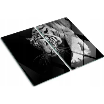 Obraz Sada tvrzených skleněných kuchyňských desek S Potiskem Tygr 2x30x52 cm