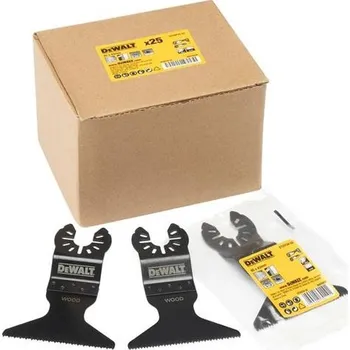 Příslušenství k nářadí DeWALT DT20734-QZ - Sada 25 ks pilových listů DT20705 - 65 mm bimetalový ponorný plátek na dřevo, plasty, sádrokarton, rychlý řez