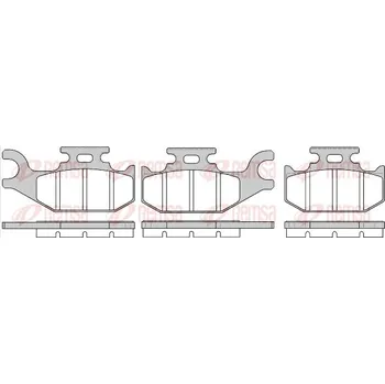 Brzdová destička Sada brzdových destiček, kotoučová brzda REMSA 1519.00