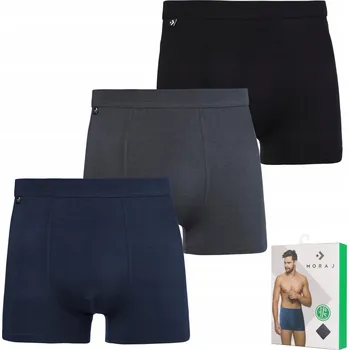 Pánské spodní prádlo Pánské boxerky z bambusové viskózy, přiléhavé a pohodlné, SADA 3 KUSY MORAJ M