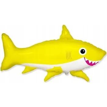 Balónek NAROZENINOVÝ balónek ŽRALOK žlutý XL 80 cm HELIUM