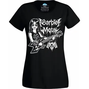 Dámské tričko Dámské tričko Barbie Metal (Velikost: XL, Barva: Černá)