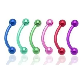 Piercing OB01159-R Piercing do obočí - červená