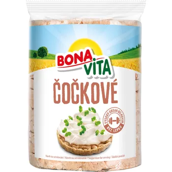 Trvanlivě pečivo Bonavita Celozrnné čočkové chlebíčky s mořskou solí 90 g