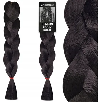 Syntetické vlasové pásy tmavě hnědé Althair