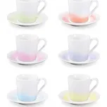 Šálek na espresso s podšálkem myCOFFEE, 6 ks, Pastels