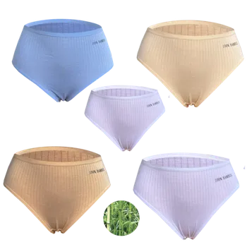 Kalhotky Dámské bambusové kalhotky MIX barev a vzorů - Tinasan T01 (Balení/5ks) Barva: Mix barva, Velikost: L