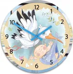 Nástěnné hodiny pro děti ČÁP 30 cm TICHÉ
