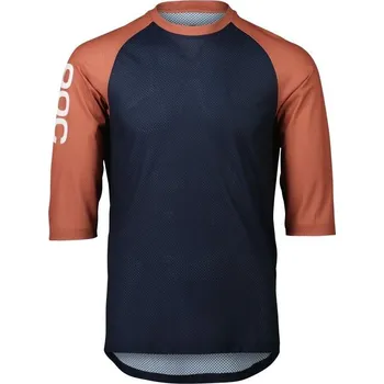 cyklistický dres Cyklo dres POC MTB Pure 3 / 4 Jersey Turmaline Navy / Himalayan Salt Velikost: XS