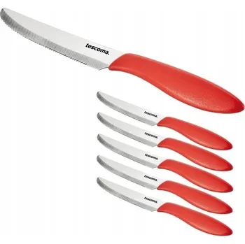 Příbor Nůž jídelní PRESTO 12 cm, 6 ks, červená