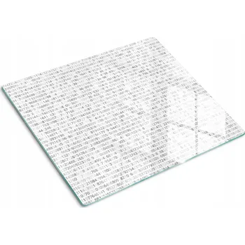 Obraz Dekorativní kuchyňská deska z Tvrzené Sklo na krájení - Binární kód 60x52 cm