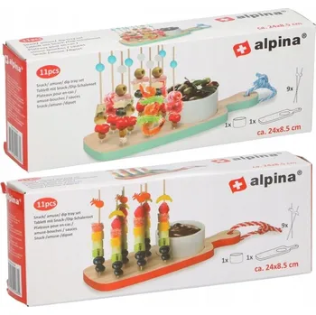 Servírovací tác Alpina 24 cm dřevěný