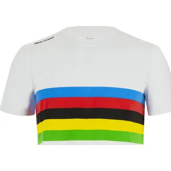 cyklistický dres SANTINI Cyklistické triko s krátkým rukávem - UCI OFFICIAL WORLD CHAMPION - vícebarevná