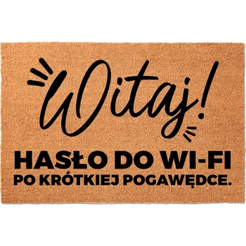 Rohožka KOKOSOVÁ VSTUPNÍ ROHOŽKA 40X60 STYLOVÁ S POTISKEM - VTIPNÝ MOTIV, DEKORACE DO DOMU