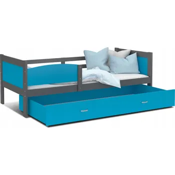 Postel Postel AJKmeble Twist P 86 x 198 cm modrá