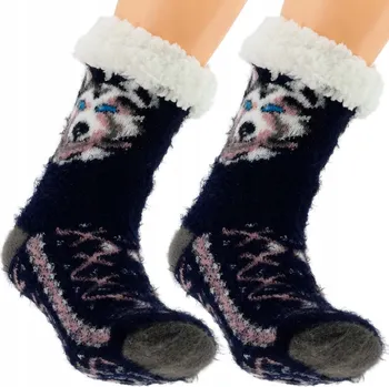 Pánské ponožky Cambell Ponožky Zimní teplé Ponožky modré Velikost 41-46