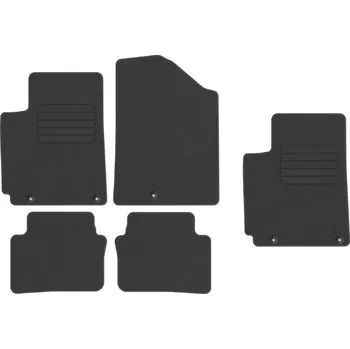 autokoberec Velurové autokoberce Edecor, sada 5 kusů
