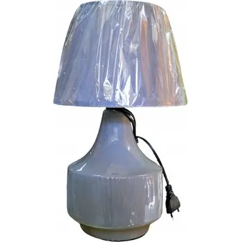 Lampička Keramická stolní lampa / noční šedá