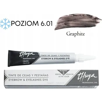 Barva na řasy a obočí Barvivo Thuya Argan-keratinová Barva na obočí a řasy Thuya Graphite - Grafit