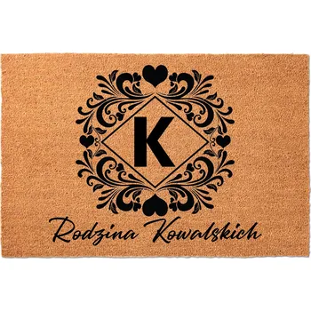 Rohožka WYCIERACZKA KOKOSOWA 40X60 TWOJE INICJAŁY PERSONALIZOVANÁ ROHOŽKA DO DOMU / BYTU - HIT
