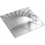 Skleněná kuchyňská deska na krájení s grafikou Abstraktní tunel 60x52 cm